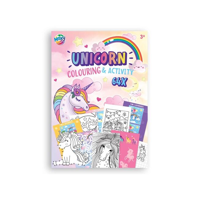 Carte de colorat, Creative Craft, A4, 64 pagini, design unicorni BPTCJK150068