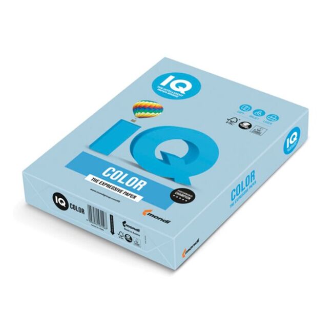 Carton IQ Color, A4, 160 g, 250 coli/top, albastru BPTCER4162330