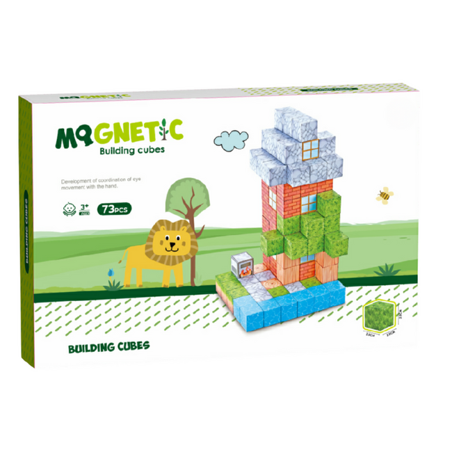 Cuburi magnetice - in natura 73 piese (2.5 cm)