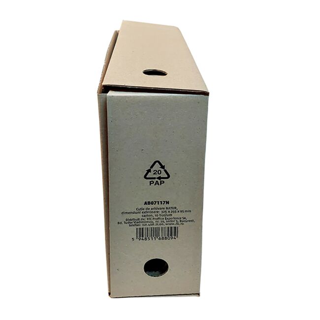 Cutie de arhivare Natur, 325 x 255 x 95 mm, carton 10 bucati/set BPTCAB07117N