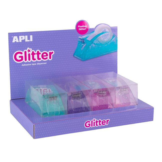 Display Apli dispenser cu banda adeziva transparenta, 19 x 33 mm, 4 bucati/set BPTCAL018806