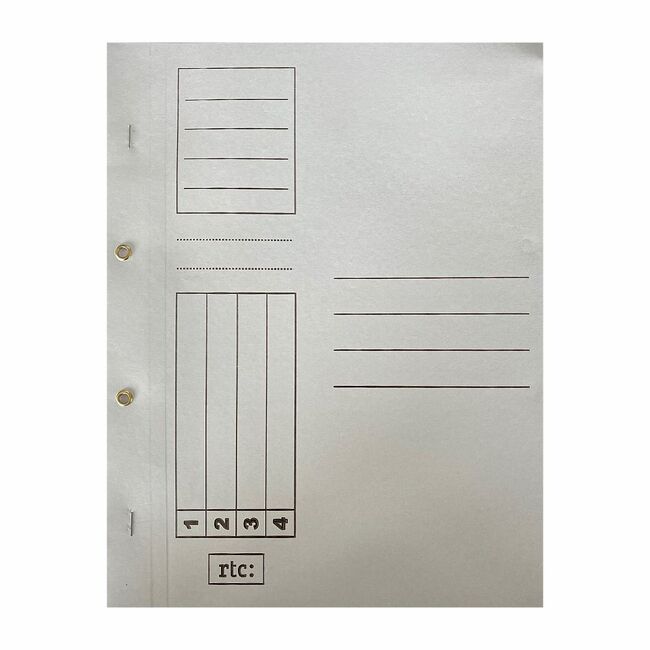 Dosar alb cu gauri 1/1, RTC, A4, carton, 10 bucati/set BPTCDL4041M