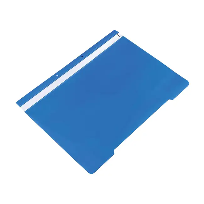 Dosar cu sina si 2 perforatii, A4, plastic, 50 bucati/set, albastru BPTCDW050130