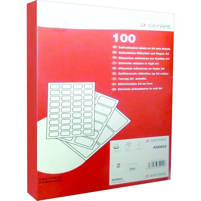 Etichete A-series, 105 x 42.4 mm, 1400 bucati/top BPTCAY000111