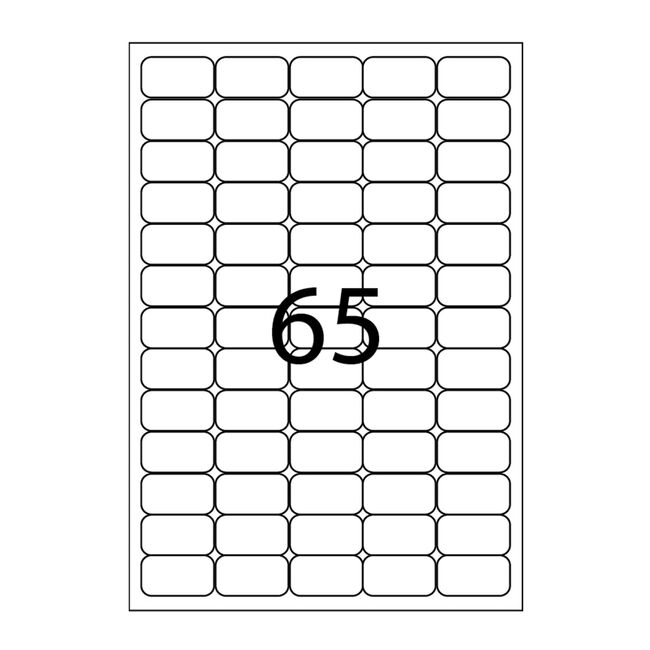 Etichete A-series, 38 x 21.2 mm, 6500 bucati/top BPTCAY000107