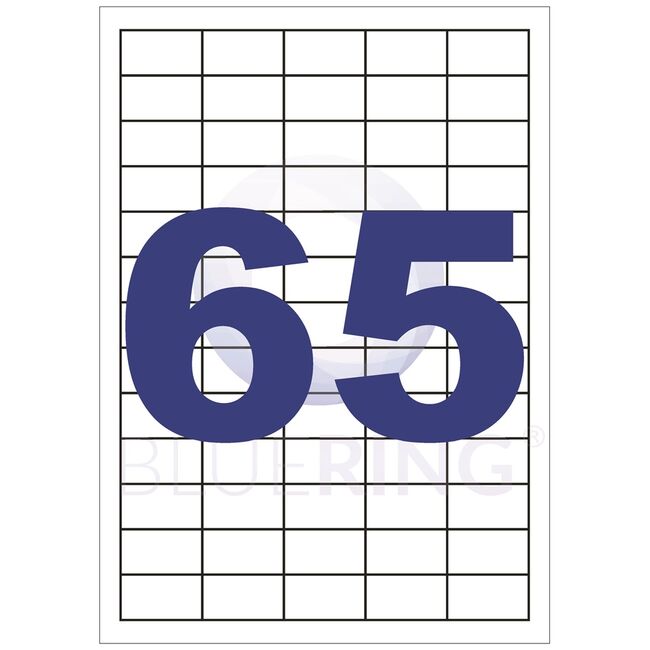 Etichete Bluering, 38.1 x 21.2 mm, 6500 etichete, 100 coli/top BPTCBR000134