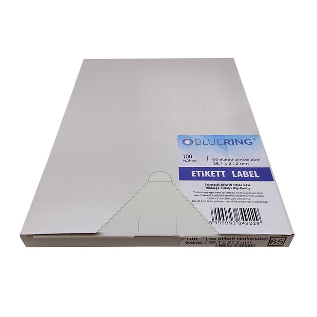 Etichete Bluering, 38.1 x 21.2 mm, 6500 etichete, 100 coli/top BPTCBR000134