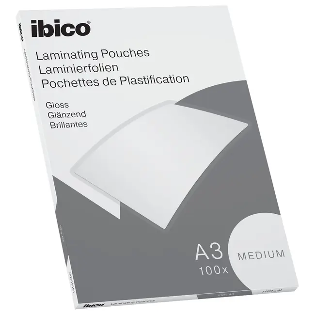 Folie de laminat, Ibico, A3, 100 microni, 100 bucati/set BPTCSL627312