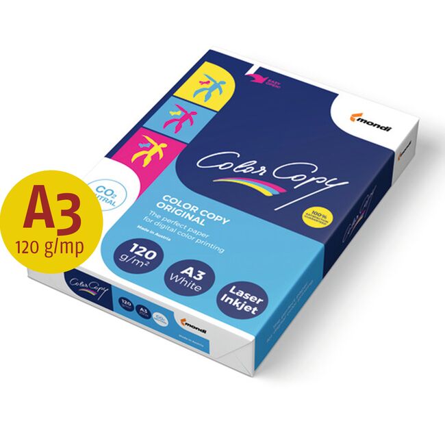 Hartie Mondi, Color Copy, A3, 120 g/mp, 250 coli/top BPTCCL312044