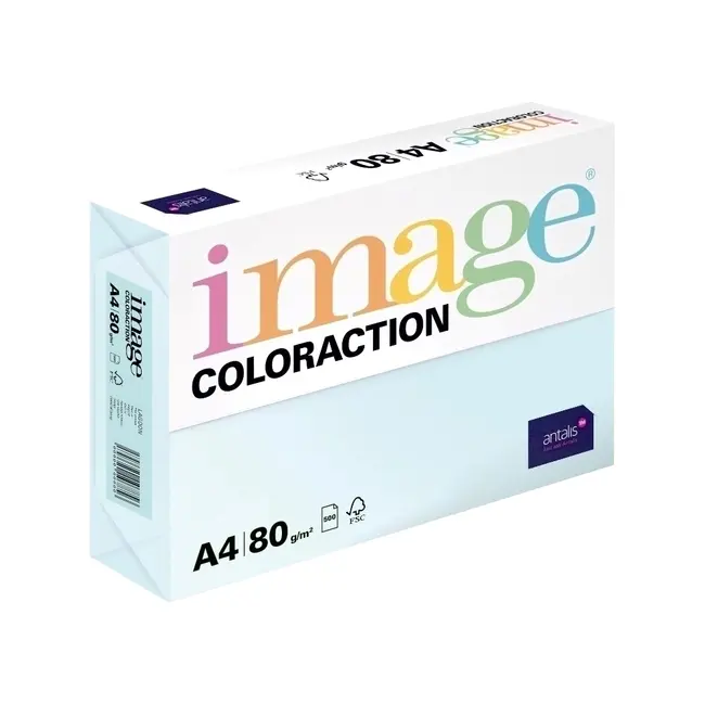 Hartie color Coloraction, A4, 80 g/mp, bleu pal-Lagoon, 500 coli/top BPTCCL0802