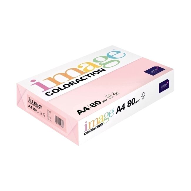 Hartie color Coloraction, A4, 80 g/mp, roz- Tropic, 500 coli/top BPTCCL0803