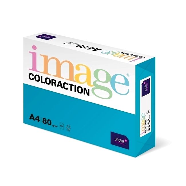 Hartie color Coloraction, A4, 80g/mp, bleu ciel-Lisbon, 500 coli/top BPTCCL0810
