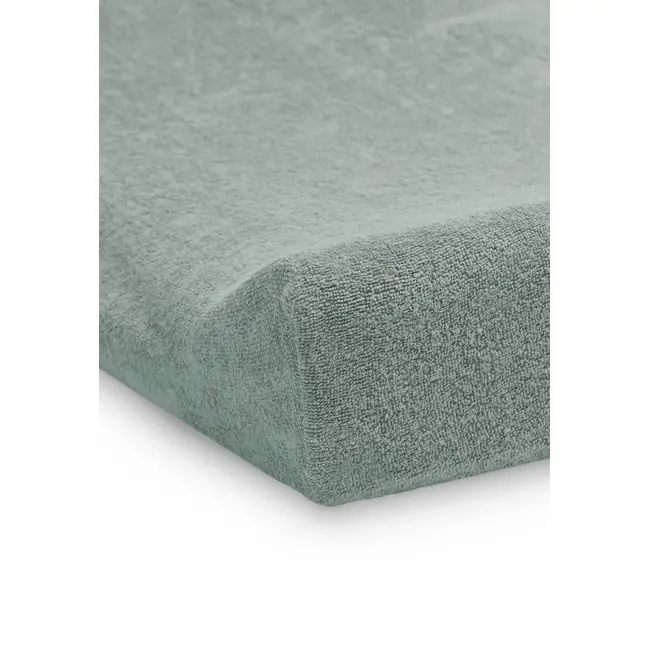 Husa De Protectie Hunter Mint Pentru Salteaua De Infasat ,   Bumbac Buclat, Elastic Pe Contur, 80x50 Cm, Bonjourbebe Pjbc2rz101-045