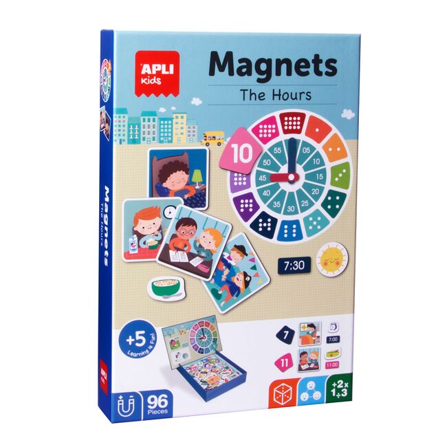Joc magneti Apli, ceas, 96 bucati/set BPTCAL018573
