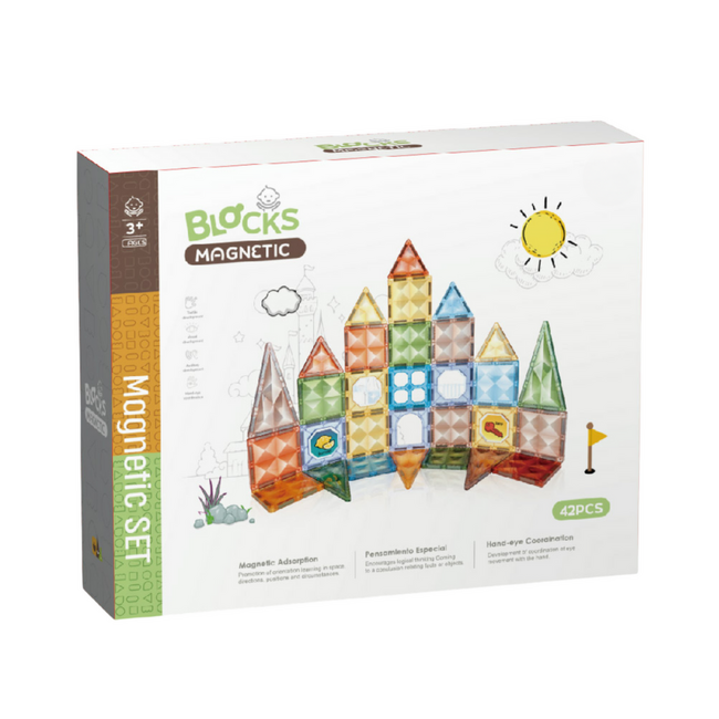 Joc magnetic diamond - 42 piese (7.5 cm)
