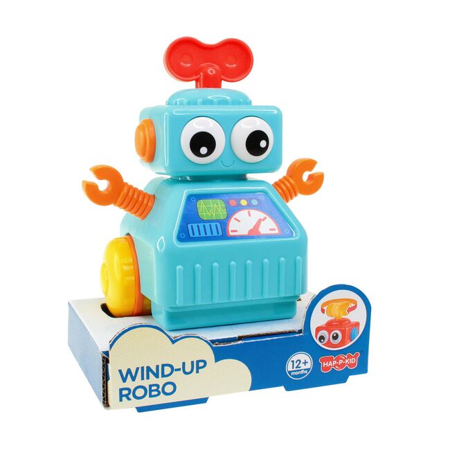 Jucarie interactiva - robotel cu cheita (albastru)