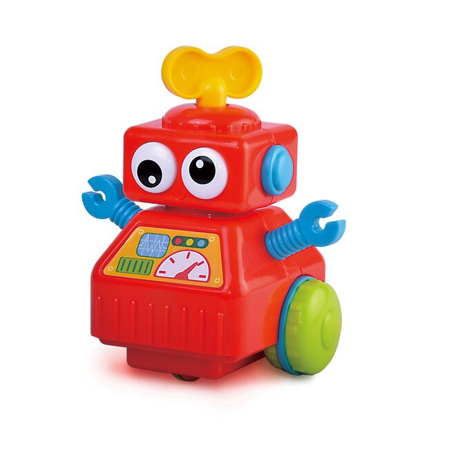 Jucarie interactiva - robotel cu cheita (rosu)