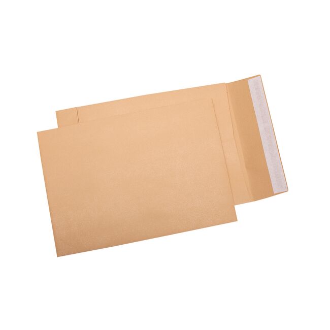 Plic B4 cu burduf, 250x353x50 mm, kraft siliconic 250 bucati/cutie BPTCKF99116