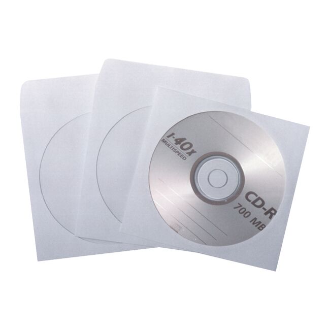 Plic CD, 124 x 127 mm, fereastra, alb, gumat , 90 g/mp BPTCKF1020