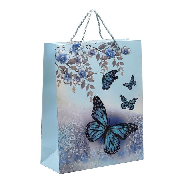 Punga cadou 26x32x10 cm, design fluturi BPTCTV730476