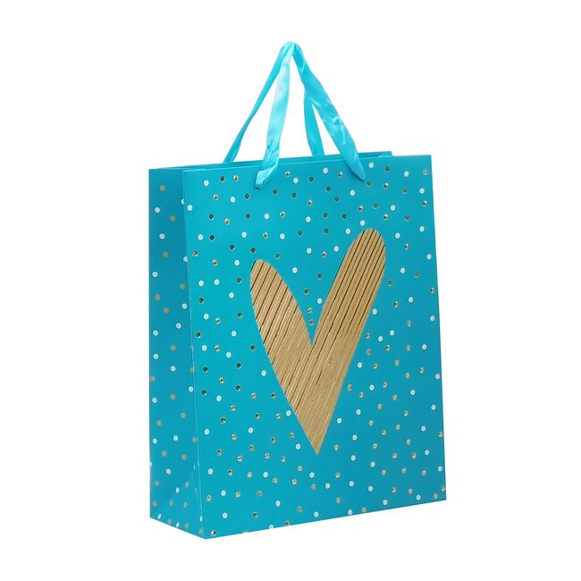 Punga cadou 26x32x10 cm, design inima BPTCTV730315