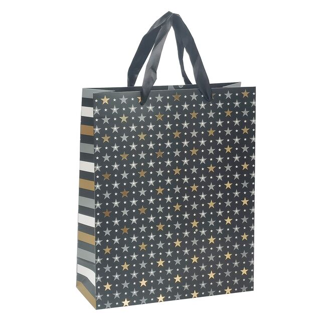 Punga cadou 26x32x10 cm, design stelute BPTCTV730414