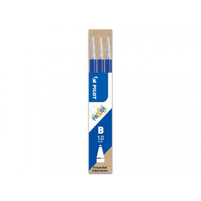 Rezerva roller cu gel Pilot Frixion Ball, 1 mm, albastru, 3 bucati/set BPTCPI500002