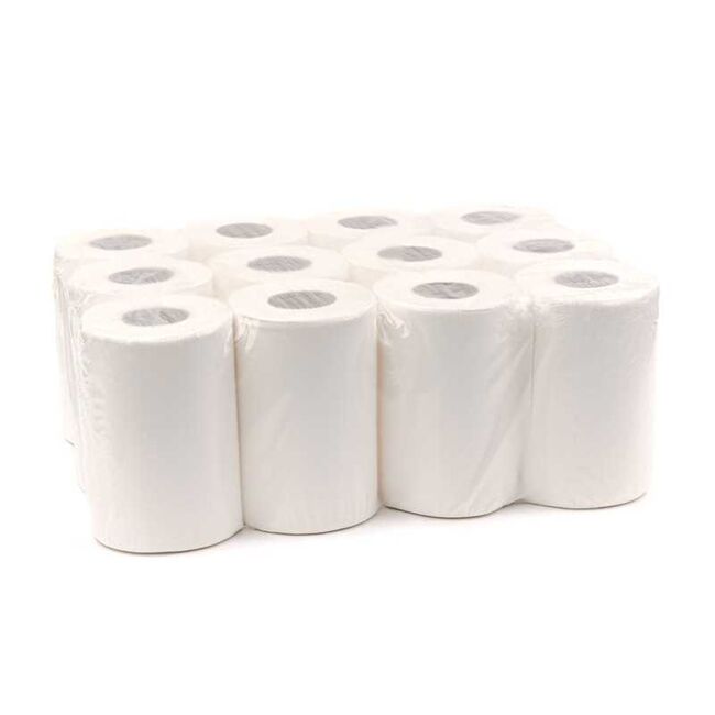 Rola prosop derulare centrala neutru Esentis Clean, alba, 2 straturi, 50 m, 12 role/set BPTCMGT00249