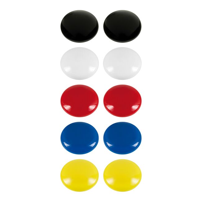 Set 10 magneti Westcott, d25 mm, diverse culori, sustin 4/6 coli, 80g BPTCWS108140