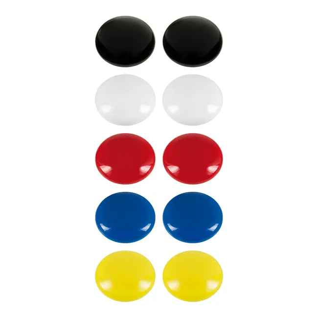 Set 10 magneti Westcott, d25 mm, diverse culori, sustin 4/6 coli, 80g BPTCWS108140