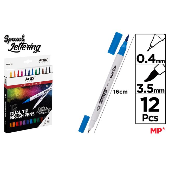 Set 12 markere creative Main Paper,  varf 0.4 mm BPTCMR913817
