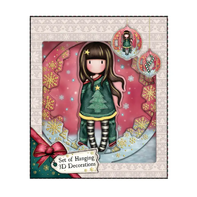 Set 3 decoratiuni 3D, Gorjuss, Cosy BPTCGR122301