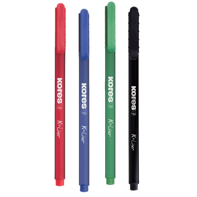 Set 4 finelinere Kores, varf 0.4 mm BPTCKS028114
