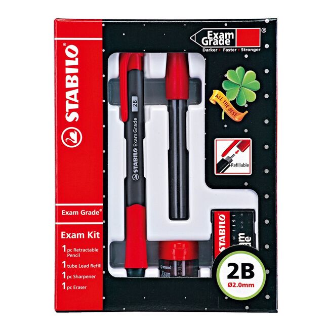 Set Stabilo Exam Grade, creion mecanic, ascutitoare, mine, radiera BPTCSW98832B