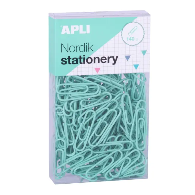 Set agrafe Apli, 28 mm, 140 bucati/set, diverse culori BPTCAL181490