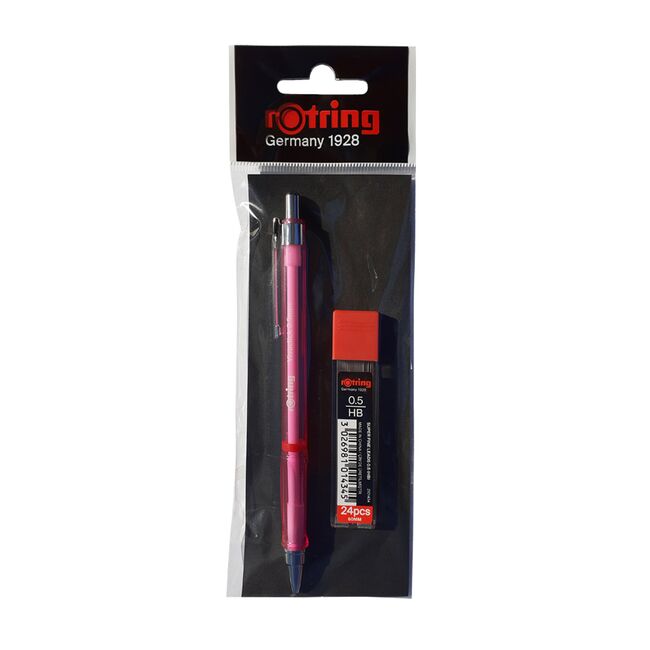 Set creion mecanic Rotring Visuclick 0.5 mm + etui 24 mine, diverse culori BPTCRO509809