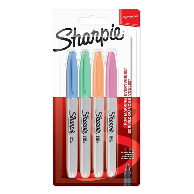 Set marker permanent Papermate, Sharpie, 4 culori, pastel BPTCRO509869