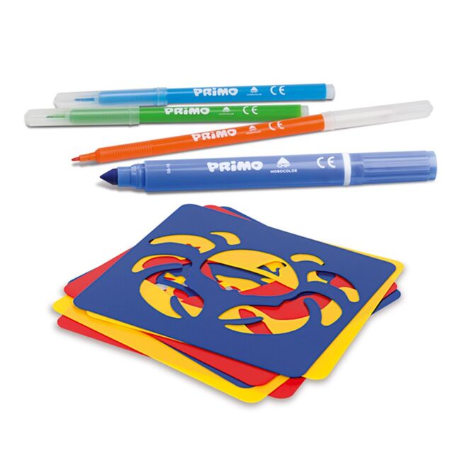 Set markere Morocolor Primo, 36 permanente si 36 lavabile BPTCMC062375