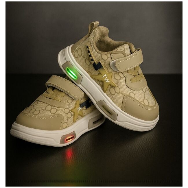 Adidasi cu luminite super cute - kaki adtui11-2