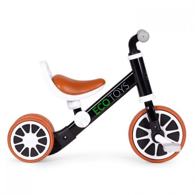 Bicicleta 2 in 1 cu pedale detasabile ecotoys lc-v1307n - negru edeedilc-v1307nblack