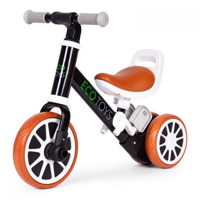 Bicicleta 2 in 1 cu pedale detasabile ecotoys lc-v1307n - negru edeedilc-v1307nblack