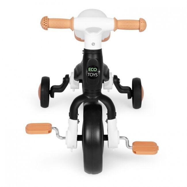 Bicicleta cu pedale 3 in 1 si roti ajutatoare ecotoys lc-v1359 - negru edeedilc-v1359black