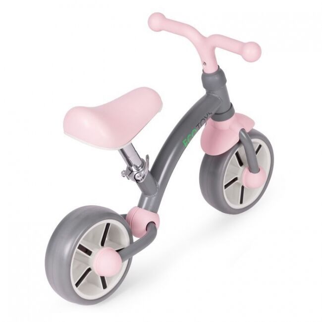 Bicicleta fara pedale pentru copii ecotoys lc-v1252 - gri-roz edeedilc-v1252greypink