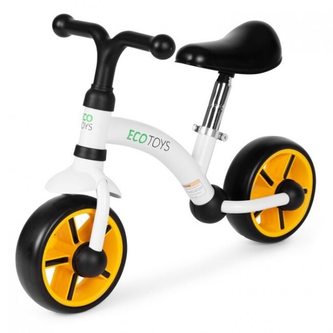 Bicicleta fara pedale pentru copii ecotoys lc-v1252 - negru-portocaliu edeedilc-v1252blacko