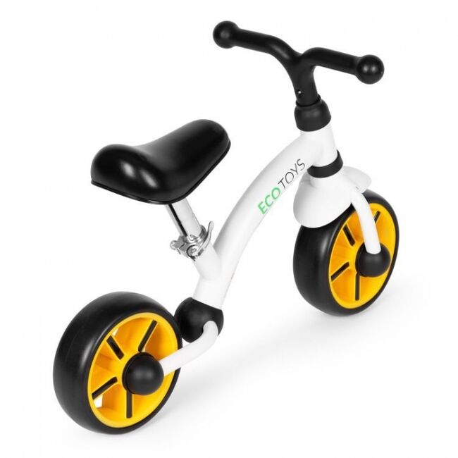 Bicicleta fara pedale pentru copii ecotoys lc-v1252 - negru-portocaliu edeedilc-v1252blacko