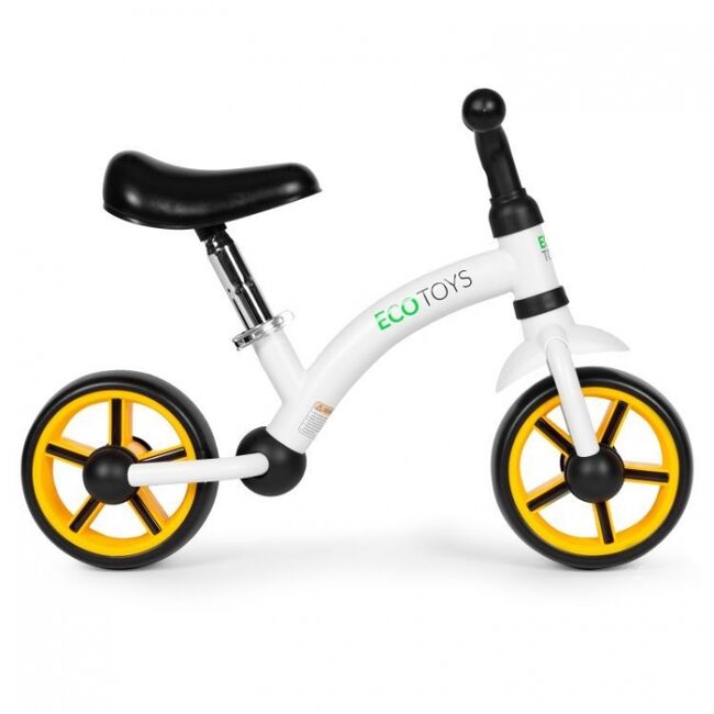 Bicicleta fara pedale pentru copii ecotoys lc-v1252 - negru-portocaliu edeedilc-v1252blacko