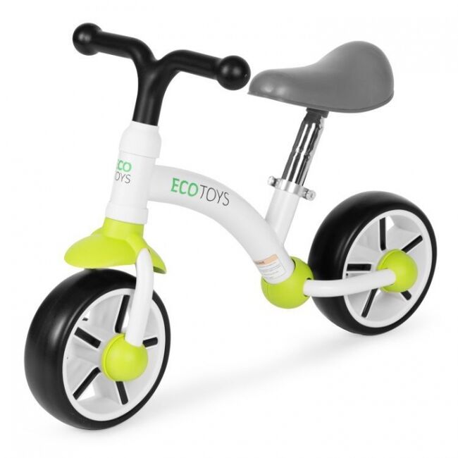 Bicicleta fara pedale pentru copii ecotoys lc-v1252 - verde-alb edeedilc-v1252greenw