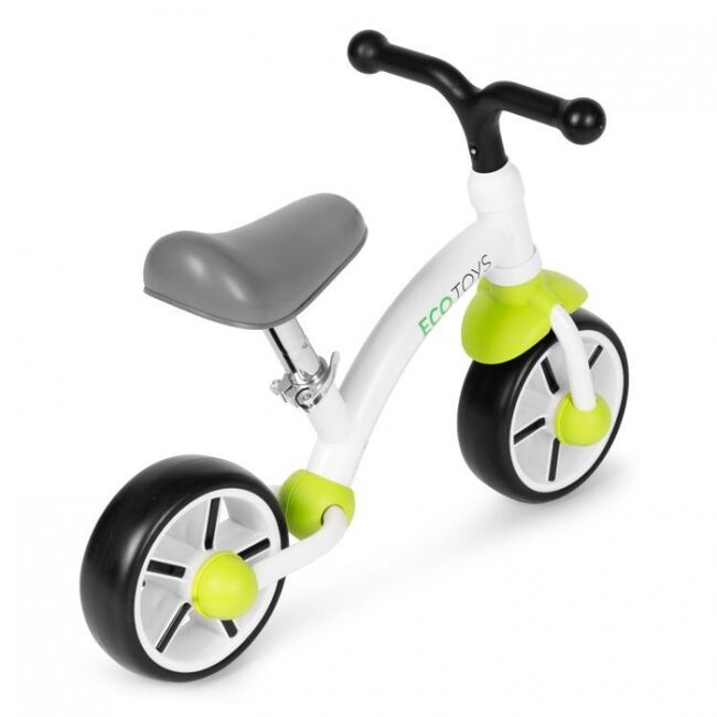 Bicicleta fara pedale pentru copii ecotoys lc-v1252 - verde-alb edeedilc-v1252greenw