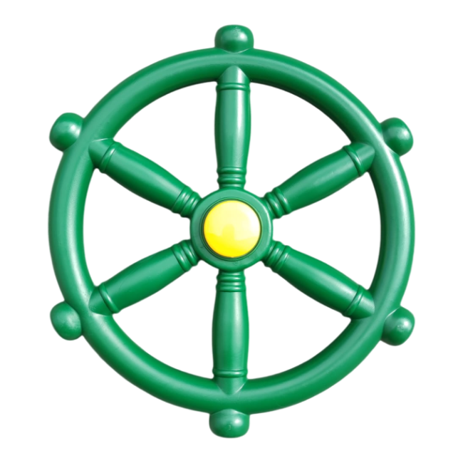 Carma piratilor,accesoriu pentru spatii de joaca, verde, 30 cm, kbt - okekbt001.090.517.001