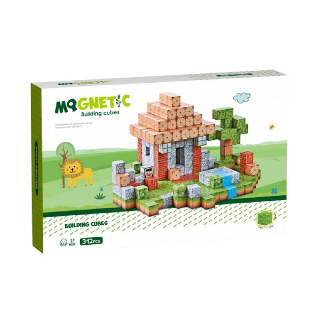 Cuburi magnetice - in natura 312 piese (2 cm)